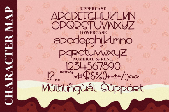 Sweet Cake Font Poster 9