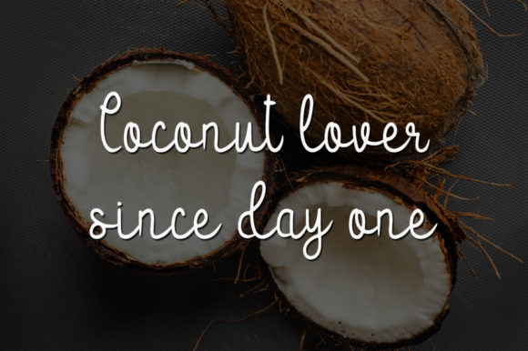 Sweet Coconut Font Poster 2