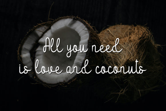 Sweet Coconut Font Poster 3
