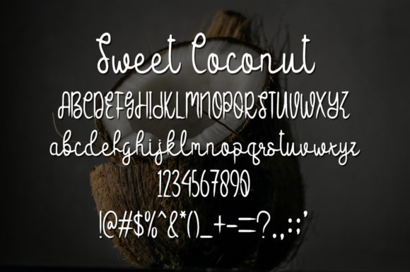 Sweet Coconut Font Poster 4