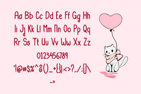Sweet Heart Font Poster 4