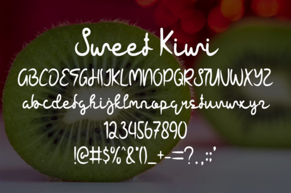 Sweet Kiwi Font Poster 5