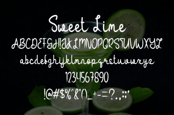 Sweet Lime Font Poster 4