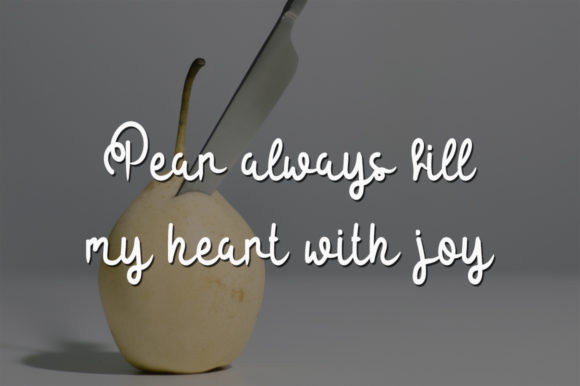 Sweet Pear Font Poster 2