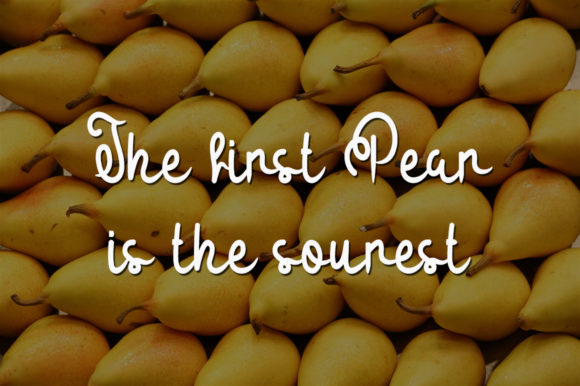 Sweet Pear Font Poster 4