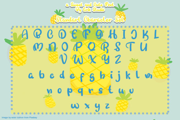 Sweet Pineapple Font Poster 3