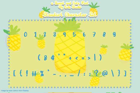 Sweet Pineapple Font Poster 4