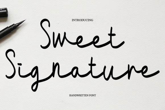 Sweet Signature Font