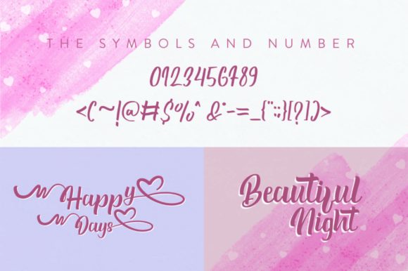 Sweet Valentine Font Poster 3