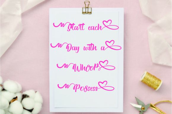 Sweet Valentine Font Poster 5