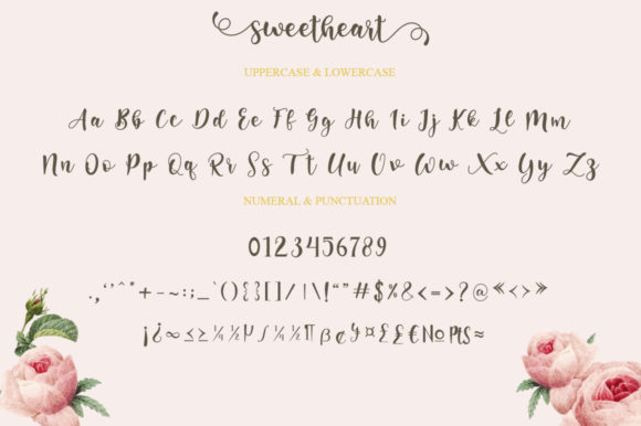 Sweetheart Font Poster 12