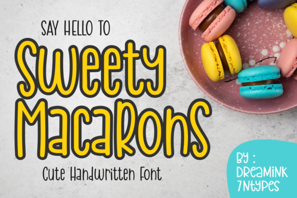 Sweety Macarons Font Poster 1