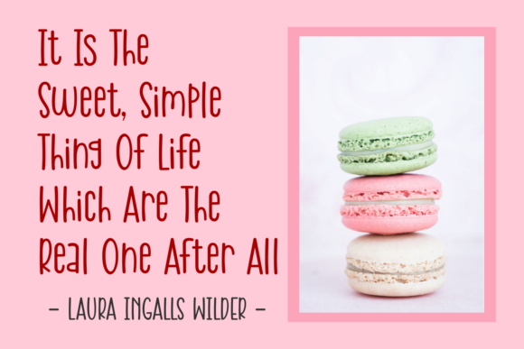 Sweety Macarons Font Poster 2