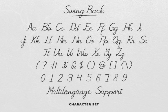 Swing Back Font Poster 3