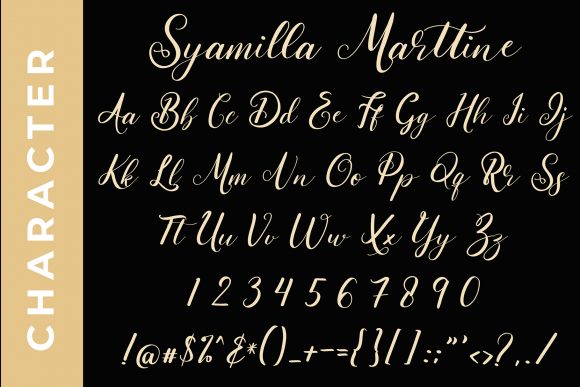 Syamilla Marttine Font Poster 2