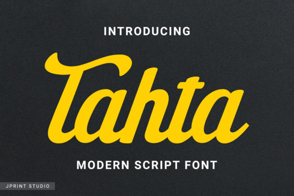 Tahta Font Poster 1