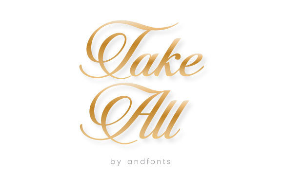 Take All Font Poster 2