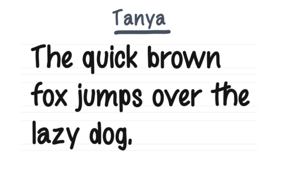 Tanya Font Poster 5