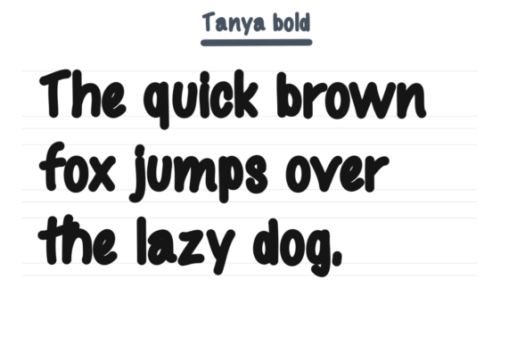 Tanya Font Poster 6