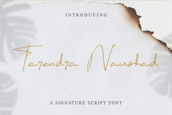 Tarendra Naushad Font Poster 1