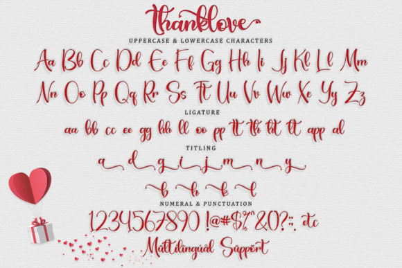 Thanklove Font Poster 8