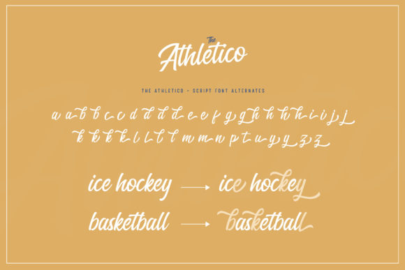 The Athletico Font Poster 7