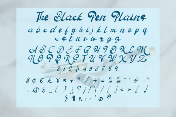 The Black Pen Font Poster 3