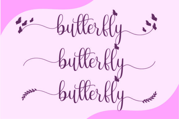 The Butterfly Font Poster 5