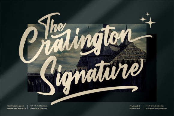 The Cralington Signature Font Poster 1