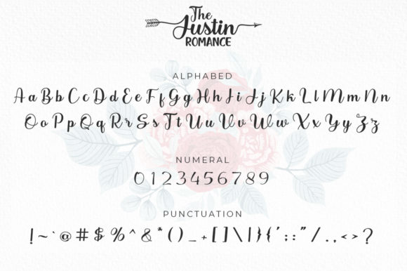 The Justin Romance Font Poster 5