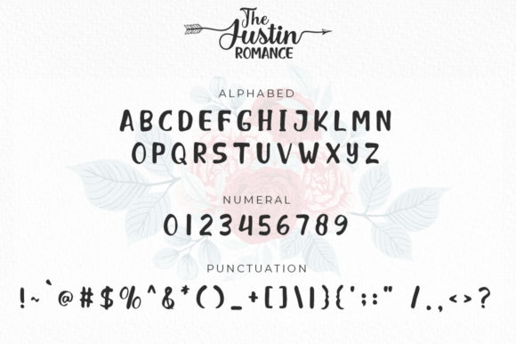 The Justin Romance Font Poster 6