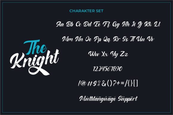 The Knight Font Poster 10