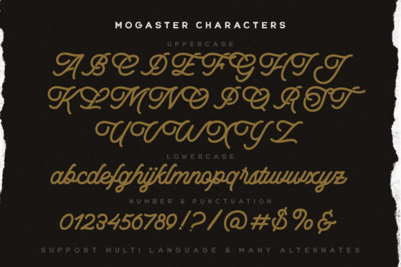 The Mogaster Font Poster 7