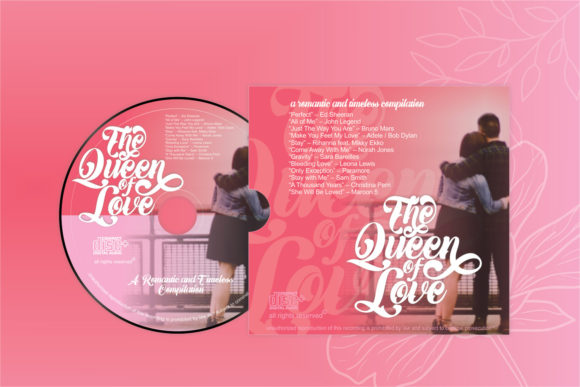 The Queen of Love Font Poster 2