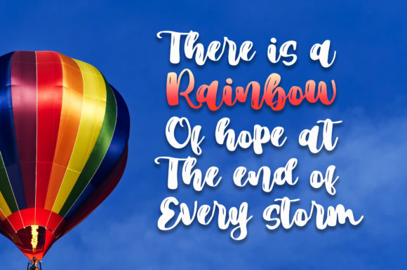 The Rainbow Font Poster 2