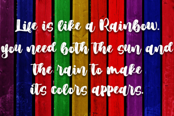 The Rainbow Font Poster 3