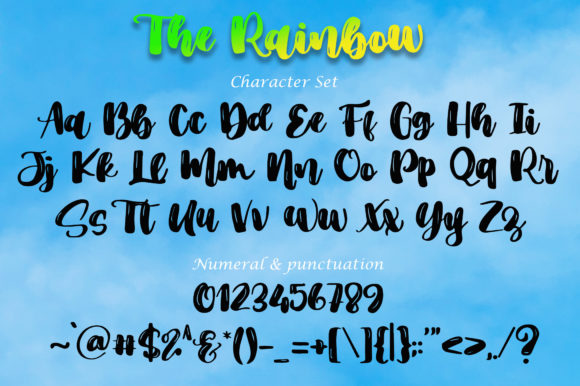 The Rainbow Font Poster 4