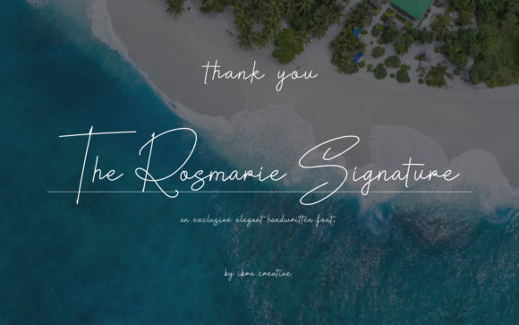 The Rosmarie Signature Font Poster 12