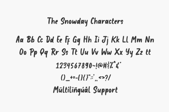 The Snowday Font Poster 7
