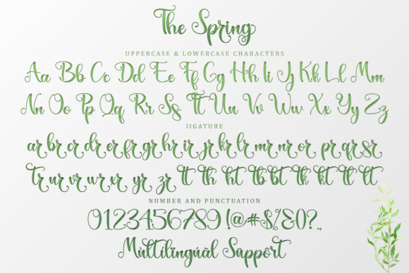 The Spring Font Poster 8