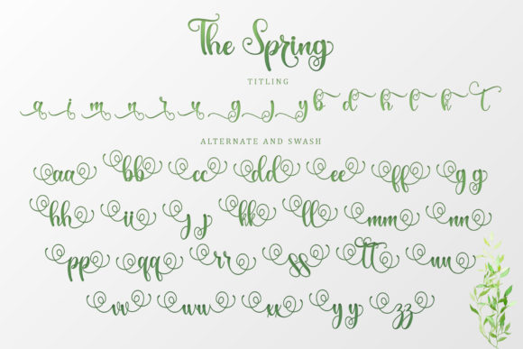 The Spring Font Poster 9