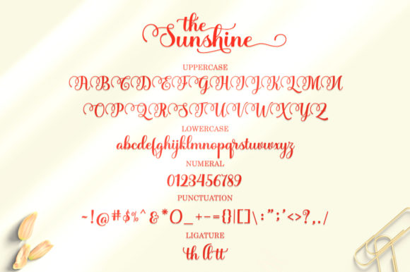 The Sunshine Font Poster 8