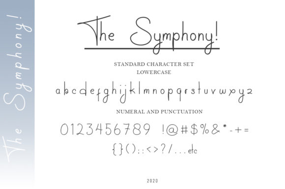 The Symphony! Font Poster 7