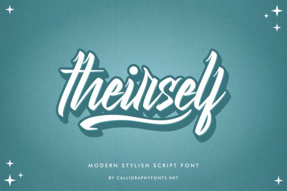 Theirself Font Poster 2