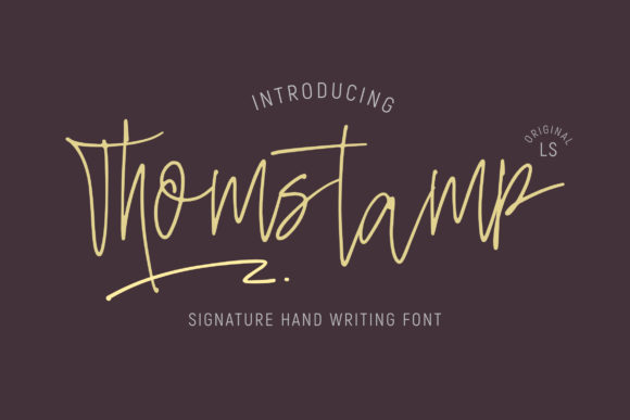 Thomstamp Font Poster 1