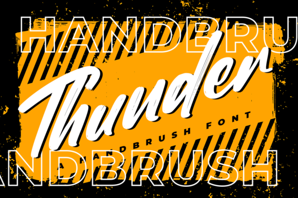 Thunder Font Poster 1