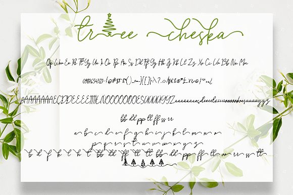 Tree Cheska Font Poster 9