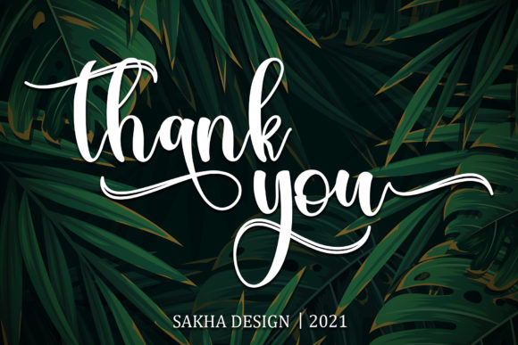 Tropical Leaves Font Poster 11