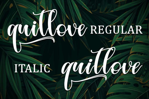 Tropical Leaves Font Poster 9