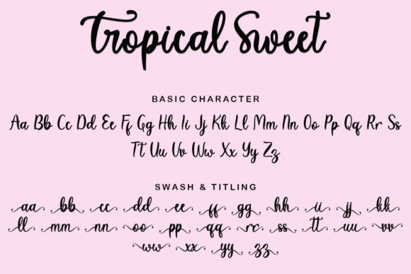 Tropical Sweet Font Poster 9